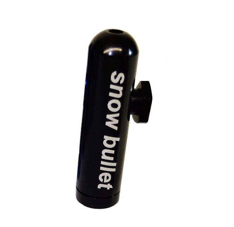 snow bullet snuff rocket snorter powder dispenser black