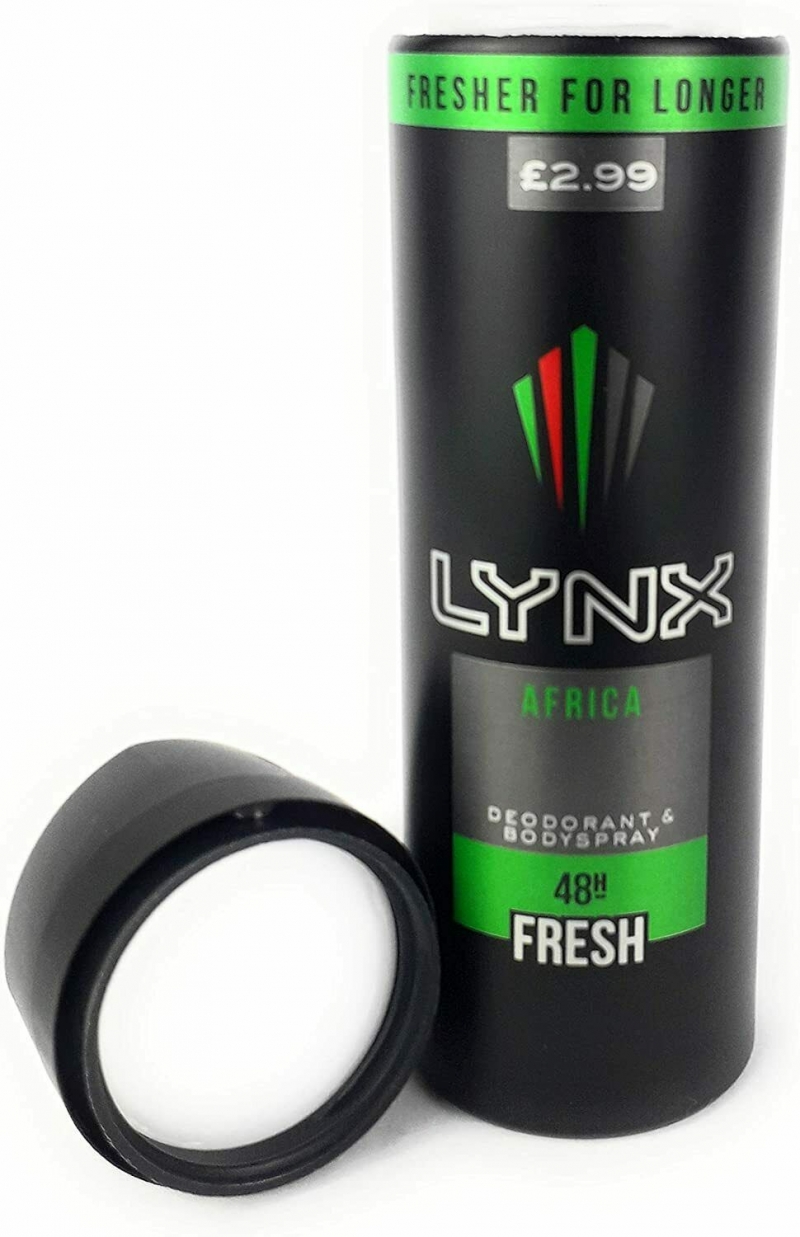 Large Lynx stash can diversion Realistic deodorant safe.